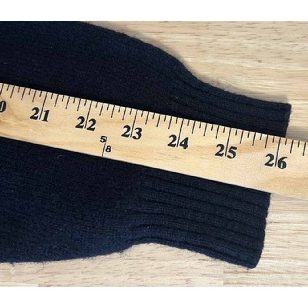 Jos A Bank Men L Lambswool Sweater Blue Argyle Crewneck Grandpacore Cabincore - Picture 6 of 9